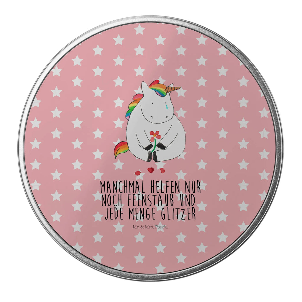 okrągła puszka z blachy Jednorożec Smutny metalldosen, runde blechdosen, runde keksdosen, Geschenkdose, Metalldose Rund, runde keksdose, Aufbewahrungsdose, Runde Blechdose, Aufbewahrungsdosen, runddosen, keksdosen, gebäckdosen, Aufbewahrungsbox, Blechdose Rund, Vorratsdose, Metallbox, dosen, gebäckdose, Dose, metallboxen, geschenkdosen, Blechdose, plätzchendose, runde dosen, Vorratsdosen, blechdosen, plätzchendosen, Keksdose, Runde Dose, Metalldose, runddose, Unicorn, Einhorn, Einhörner, Einhorn Deko, Trösten. Freundschaft, Glitzer, Blume, Trauer, Grußkarte, Liebe, Freunde