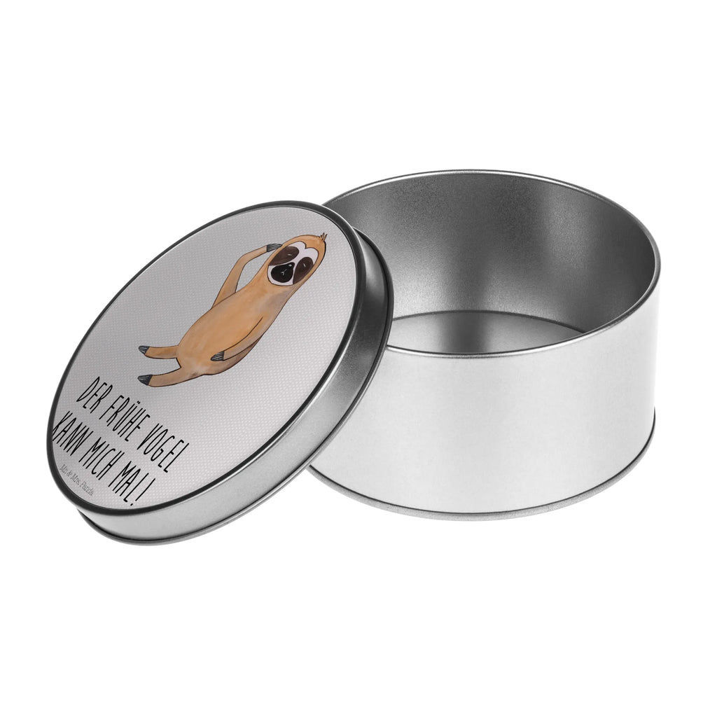 okrągła puszka z blachy leniwiec ptak runddosen, Metallbox, gebäckdosen, Aufbewahrungsbox, runde blechdosen, plätzchendose, Aufbewahrungsdosen, Blechdose, runde keksdosen, Vorratsdose, metalldosen, Aufbewahrungsdose, runddose, Runde Dose, Dose, keksdosen, runde dosen, Keksdose, plätzchendosen, gebäckdose, Vorratsdosen, Runde Blechdose, geschenkdosen, runde keksdose, Metalldose, Blechdose Rund, Metalldose Rund, Geschenkdose, blechdosen, metallboxen, dosen, Faultier, Faultier Geschenk, Faultier Deko, Frühaufsteher, Früher Vogel, Morgenmuffel, faul, Lieblingstier, Faultiere, Spinner, Faultierwelt, Vogel, Der Frühe Vogel