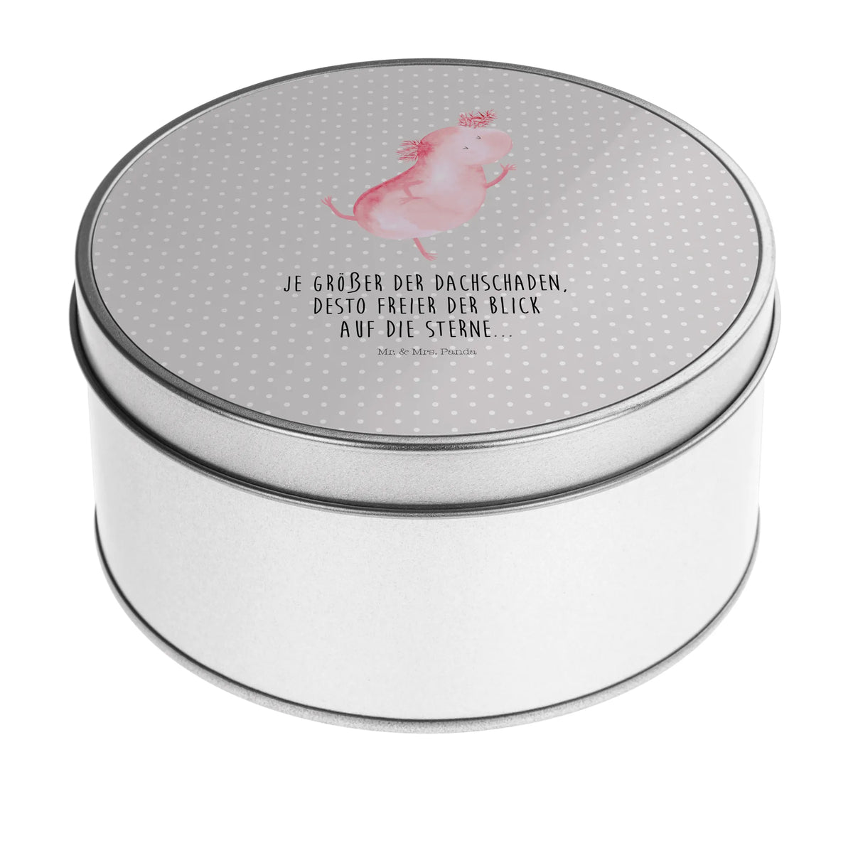 Round tin axolotl Dance Axelotl, marine animals, Mexican walking fish, salamander, roof damage, girlfriend, amphibians, best friend, tailfish, stars