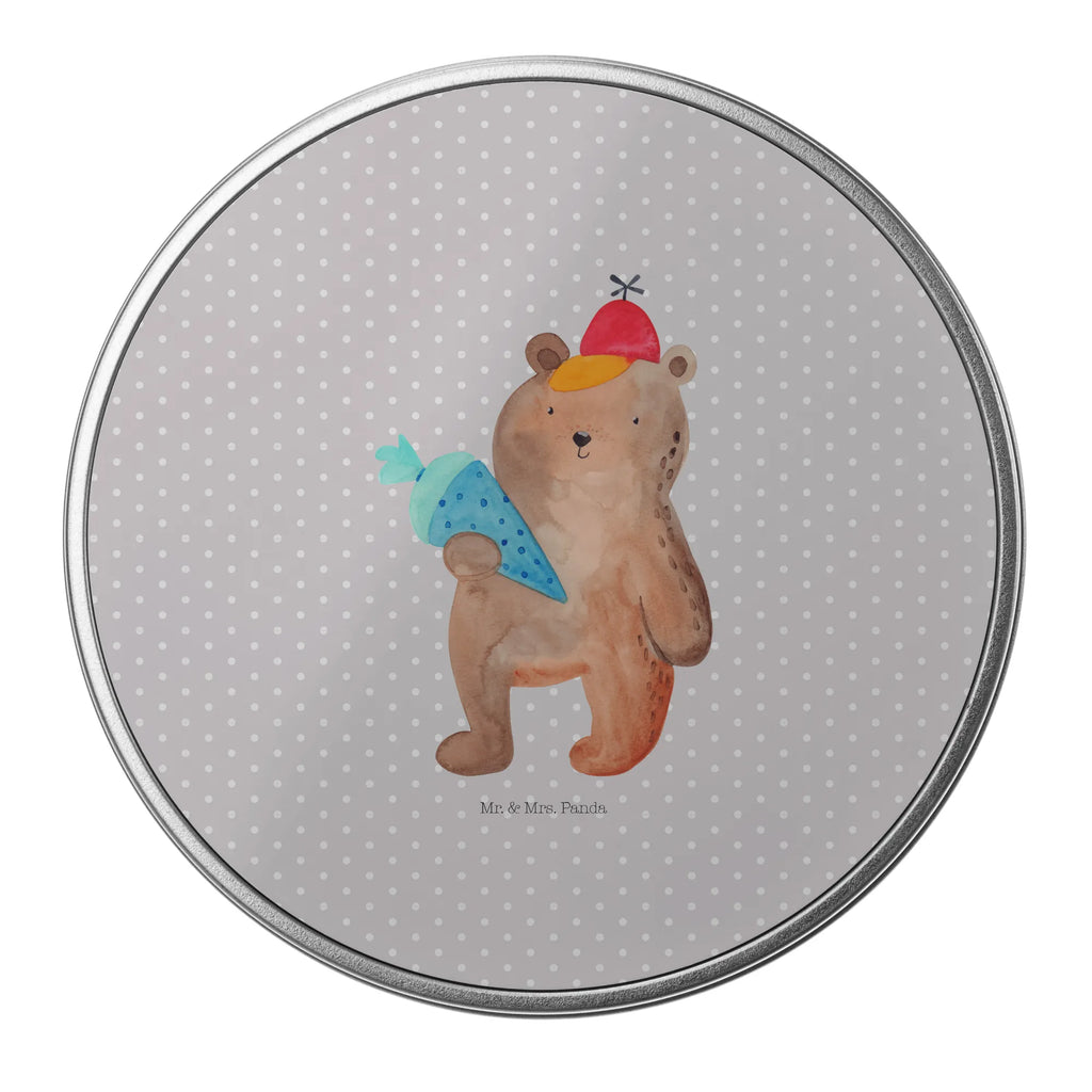 okrągła puszka z blachy Niedźwiedź Torebka szkolna Blechdose Rund, metallboxen, Metallbox, metalldosen, gebäckdosen, Blechdose, runde keksdosen, Metalldose Rund, runddose, geschenkdosen, Dose, gebäckdose, Aufbewahrungsdose, runde keksdose, keksdosen, plätzchendose, Runde Blechdose, Vorratsdosen, Aufbewahrungsbox, Runde Dose, Keksdose, Metalldose, runde dosen, runddosen, Aufbewahrungsdosen, blechdosen, Vorratsdose, runde blechdosen, dosen, Geschenkdose, plätzchendosen, Teddy, Bär, Teddybär, Einschulung Geschenk, Erster Schultag Geschenk, Schultüte, Schulanfang, Schule Geschenk, Grundschule, Bär Motiv, Schulbeginn