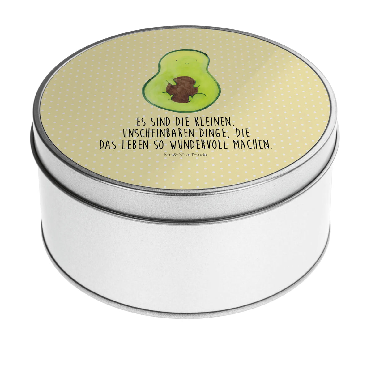 Blechdose rund Avocado Kern