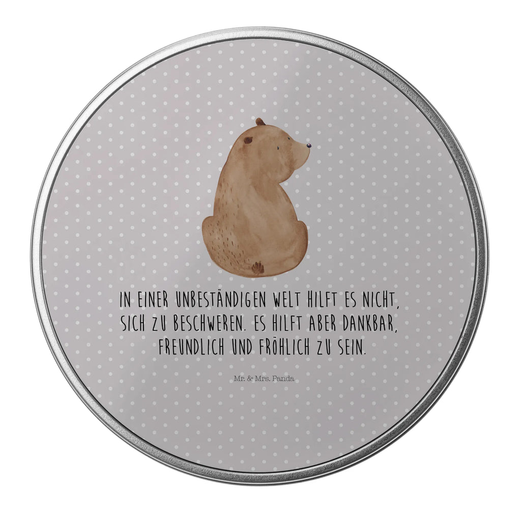 okrągła puszka z blachy niedźwiedź spojrzenie przez ramię Metalldose, runde keksdosen, runddose, metalldosen, Vorratsdose, Runde Blechdose, Aufbewahrungsdosen, runde dosen, Aufbewahrungsbox, Runde Dose, blechdosen, Keksdose, keksdosen, runddosen, Blechdose, dosen, geschenkdosen, Aufbewahrungsdose, Blechdose Rund, Vorratsdosen, runde blechdosen, plätzchendosen, gebäckdose, gebäckdosen, Metalldose Rund, Dose, Geschenkdose, Metallbox, metallboxen, runde keksdose, plätzchendose, Teddy, Teddybär, Bär, Motivation, Bärenliebe, Weltansicht, Weisheit, Bären, Selbstachtung