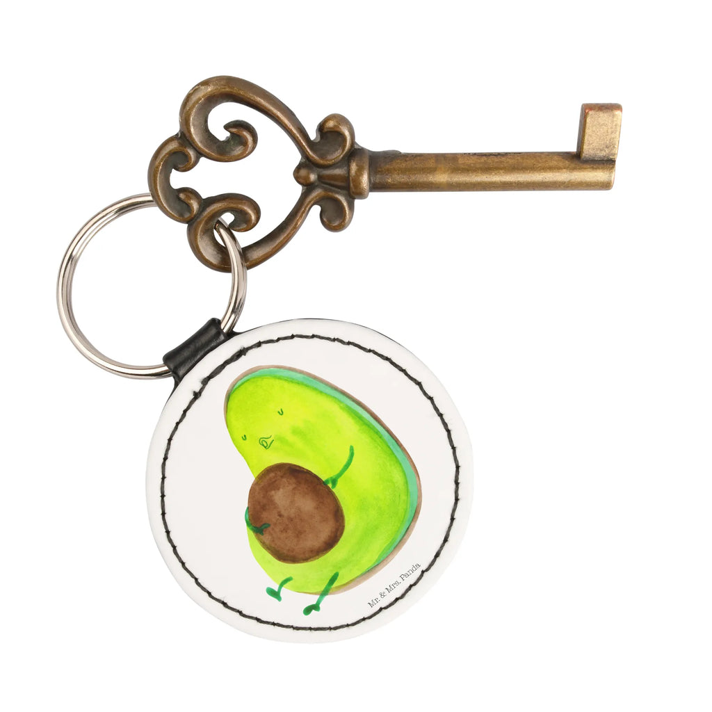Round key ring avocado Pipes pendant, bag pendant, key ring, lucky charm, keychain, avocado, vegetables, losing weight, chubby, nutrition, diet, Avocado, being fat