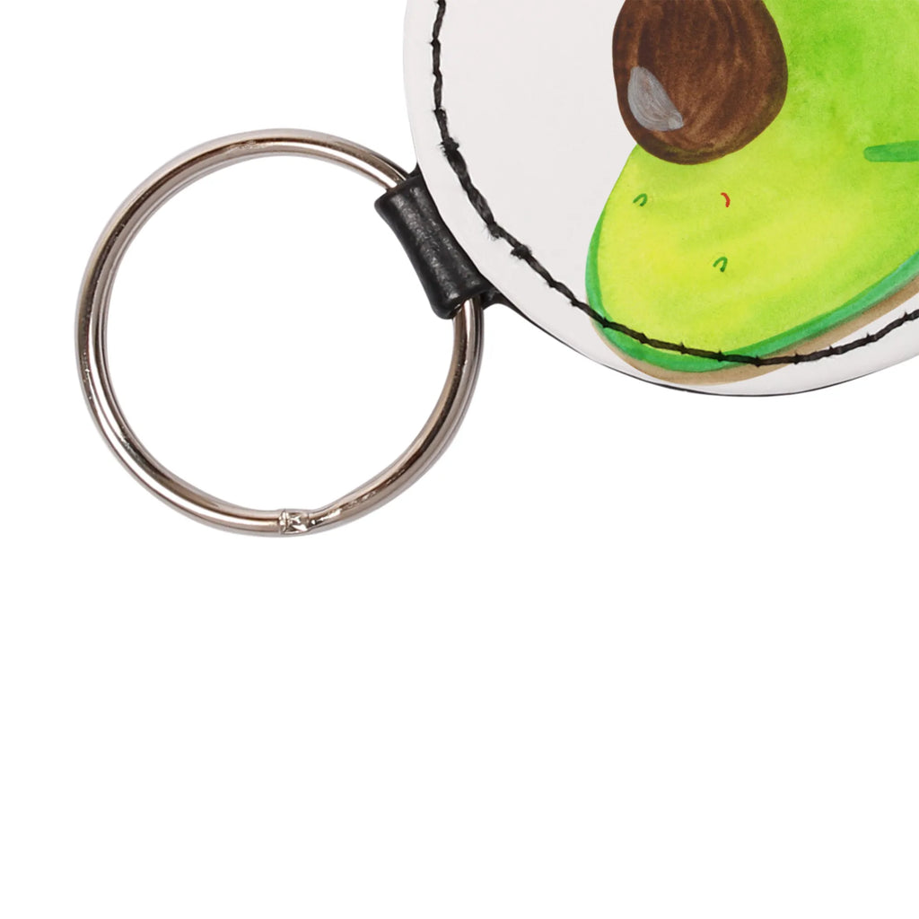Round key ring avocado pregnancy keychain, key ring, bag pendant, lucky charm, pendant, avocado, vegetables, pregnancy, Avocado, baby shower, pregnant