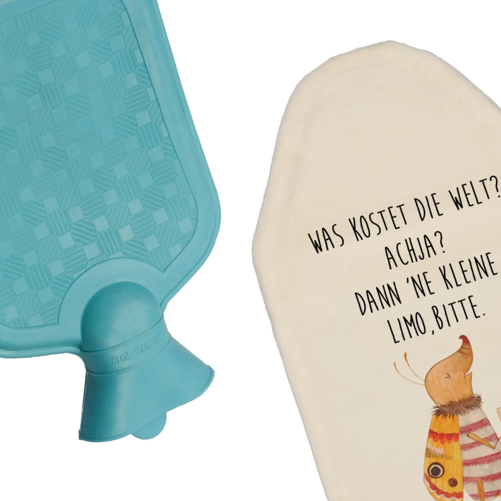 Wärmflasche Nachtfalter Fähnchen Wärmflasche mit Bezug, Wärmflaschenbezug, Wärmekissen, Kinderwärmflasche, Wärmflasche, Körnerkissen, Kleine Wärmflasche, Bettflasche, Tiermotive, Gute Laune, lustige Sprüche, Tiere, süß, Spruch witzig, Nachtfalter, Käfer, niedlich, Spruch lustig, Was kostet die Welt, Küche Deko