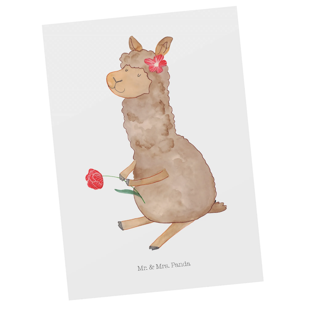 Postkarte Alpaka Blume Designkarte, bildkarte, Grußkarte, Postkarte, Fotokarte, einzelkarte, spruchkarte, Postkarten, Ansichtskarten, Kunstkarten, Motivkarte, Ansichtskarte, kunstkarte, Lama, Alpaka, Alpaka Geschenk, Alpaka Spruch, Alpaka Witz, Alpaka Dekoration, Blume, Lamas, Alpaka Dekor, Alpaka Zitat, Motiv Alpaka
