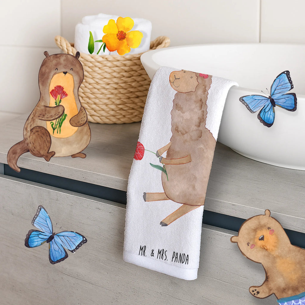 Hand towel alpaca flower Duschtuch, Reisehandtuch, Gästehandtuch, sporthandtuch, kinderhandtücher, handtücher, handtuch bad, frotteehandtücher, gesichtstuch, handtuch badezimmer, bad handtuch, baumwollhandtücher, reisehandtücher, gesichtshandtuch, handtücher 50x100, Kinderhandtuch, sporthandtücher, Gästehandtücher, Handtuch 50x100, Handtuch, Mittelgroßes Handtuch, Alpaka, Lama, Alpaka Dekor, Alpaka Zitat, Blume, Alpaka Dekoration, Lamas, Alpaka Geschenk, Alpaka Spruch, Alpaka Witz, Motiv Alpaka