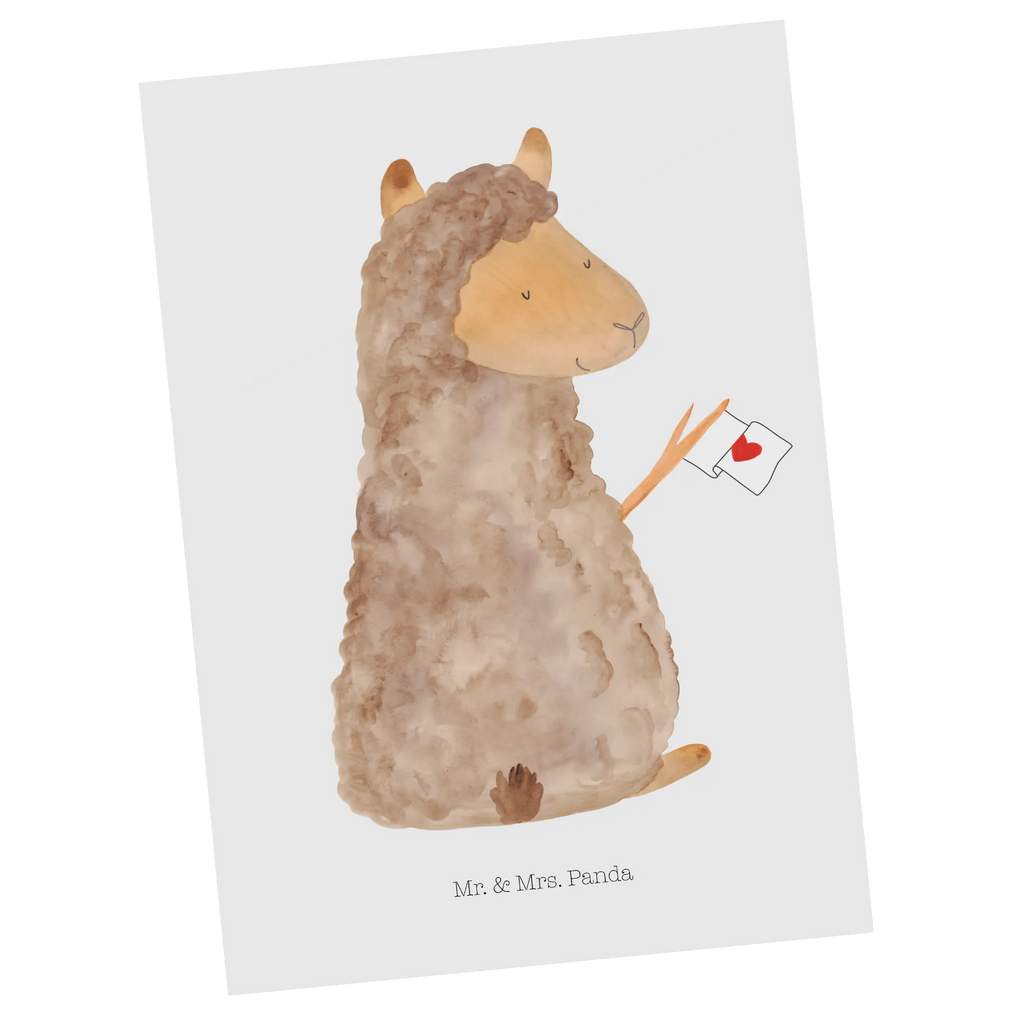 Postcard alpaca banner card, letter, invitation, postcards, gift card, invitation card, gift, Postcard, paper, alpaca, llama, pako, camel, Peru, animal, favourite animal, llamas, alpacas, Alpaca, love