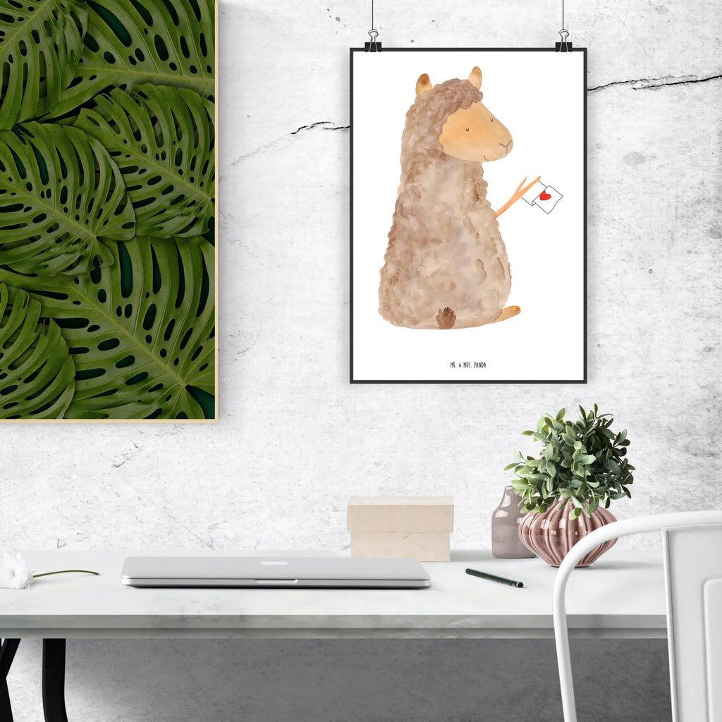 Poster alpaca banner Bild, Wandposter, Wanddekoration, wanddruck, kunstdruck poster, Poster, Posterdruck, kunstposter, Kunstdruck, Deko Bild, Wandschmuck, Wanddeko Bild, grafikposter, wanddeko, Plakat, Mr. & Mrs. Panda Poster, kunst für die wand, Wandbild, wandkunst, Bild für Wand, Designposter, drucke, Lama, Alpaka, Liebe, Alpakas, Lamas
