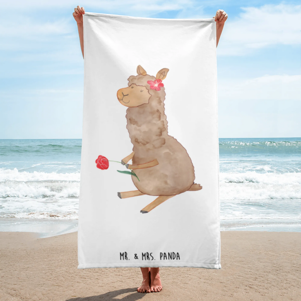 XL bath towel alpaca flower oversized towel, XL bath towel, large beach towel, luxury bath sheet, extra large swim towel, spa towel, alpaca, llama, pako, camel, Peru, animal, favourite animal, Alpaca, flower, llamas