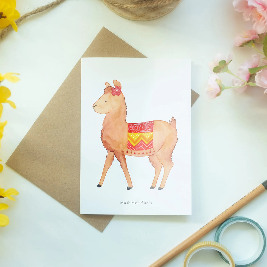 Kartka okolicznościowa alpaka Dumny Alpaka, Lama