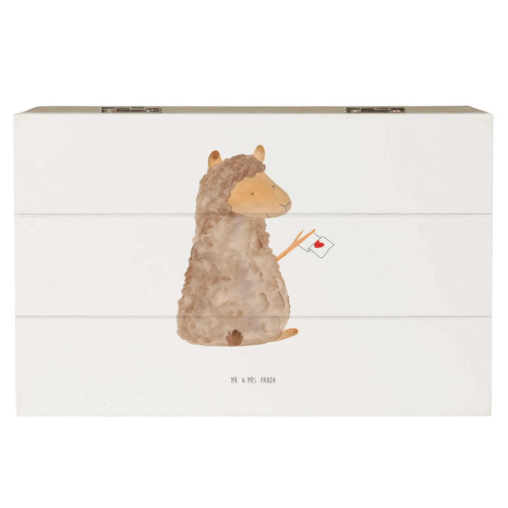 Wooden chest alpaca banner Aufbewahrungsbox, Kiste, Erinnerungskiste, XXL, Dekokiste, Geschenkdose, Schatzkiste, Schatulle, Holzkiste, Truhe, Geschenkbox, Erinnerungsbox, Alpaka, Lama, Alpakas, Liebe, Lamas