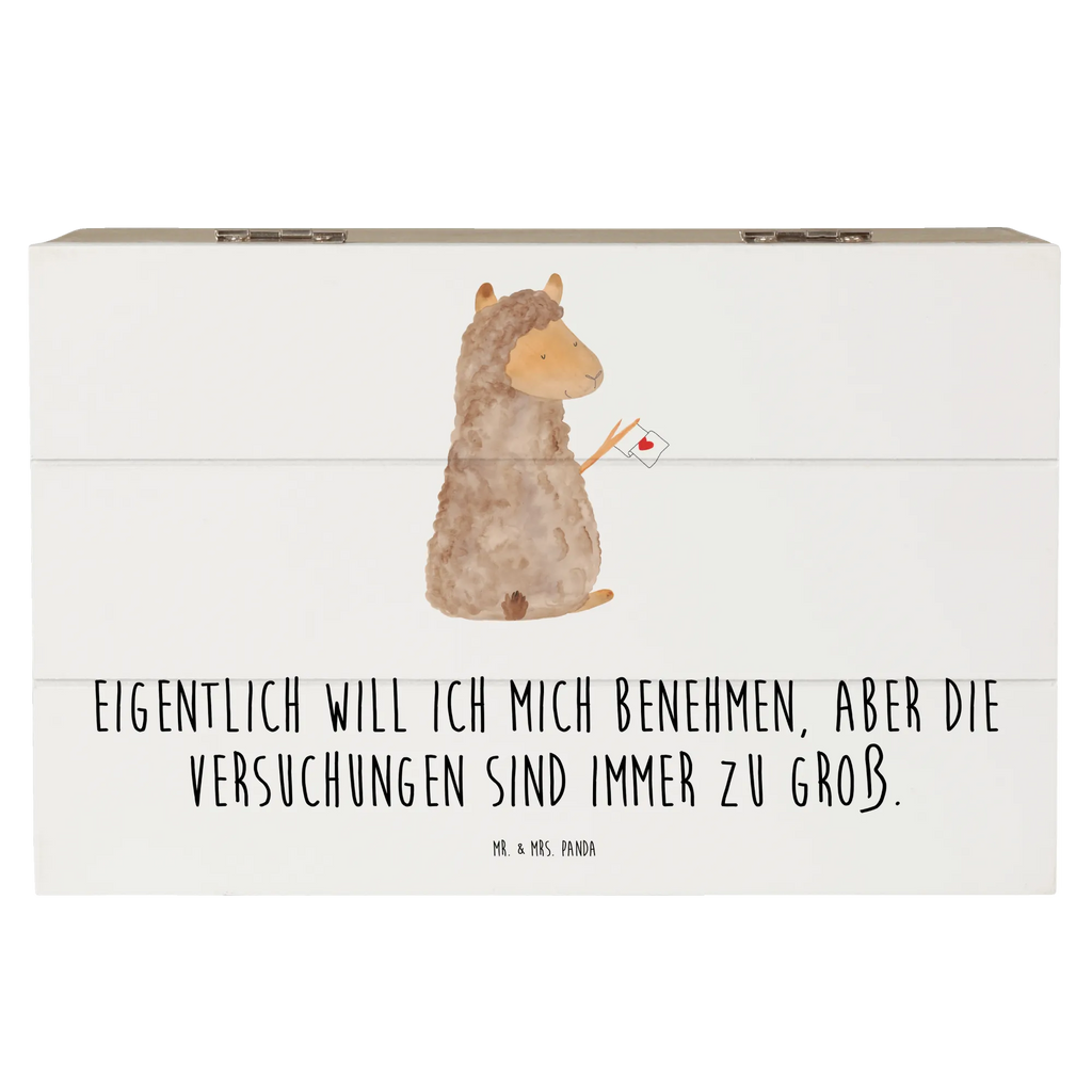 Wooden chest alpaca banner Aufbewahrungsbox, Kiste, Erinnerungskiste, XXL, Dekokiste, Geschenkdose, Schatzkiste, Schatulle, Holzkiste, Truhe, Geschenkbox, Erinnerungsbox, Alpaka, Lama, Alpakas, Liebe, Lamas