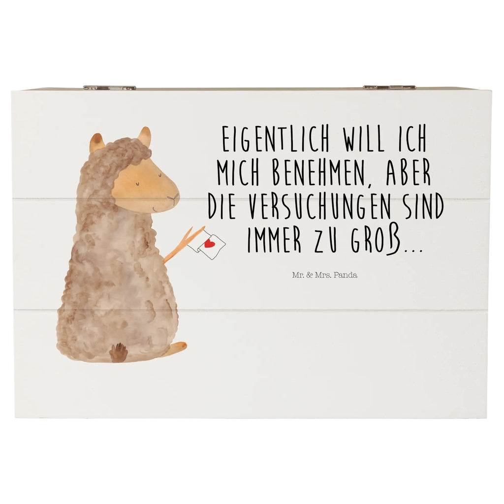 Wooden chest alpaca banner Aufbewahrungsbox, Kiste, Erinnerungskiste, XXL, Dekokiste, Geschenkdose, Schatzkiste, Schatulle, Holzkiste, Truhe, Geschenkbox, Erinnerungsbox, Alpaka, Lama, Alpakas, Liebe, Lamas