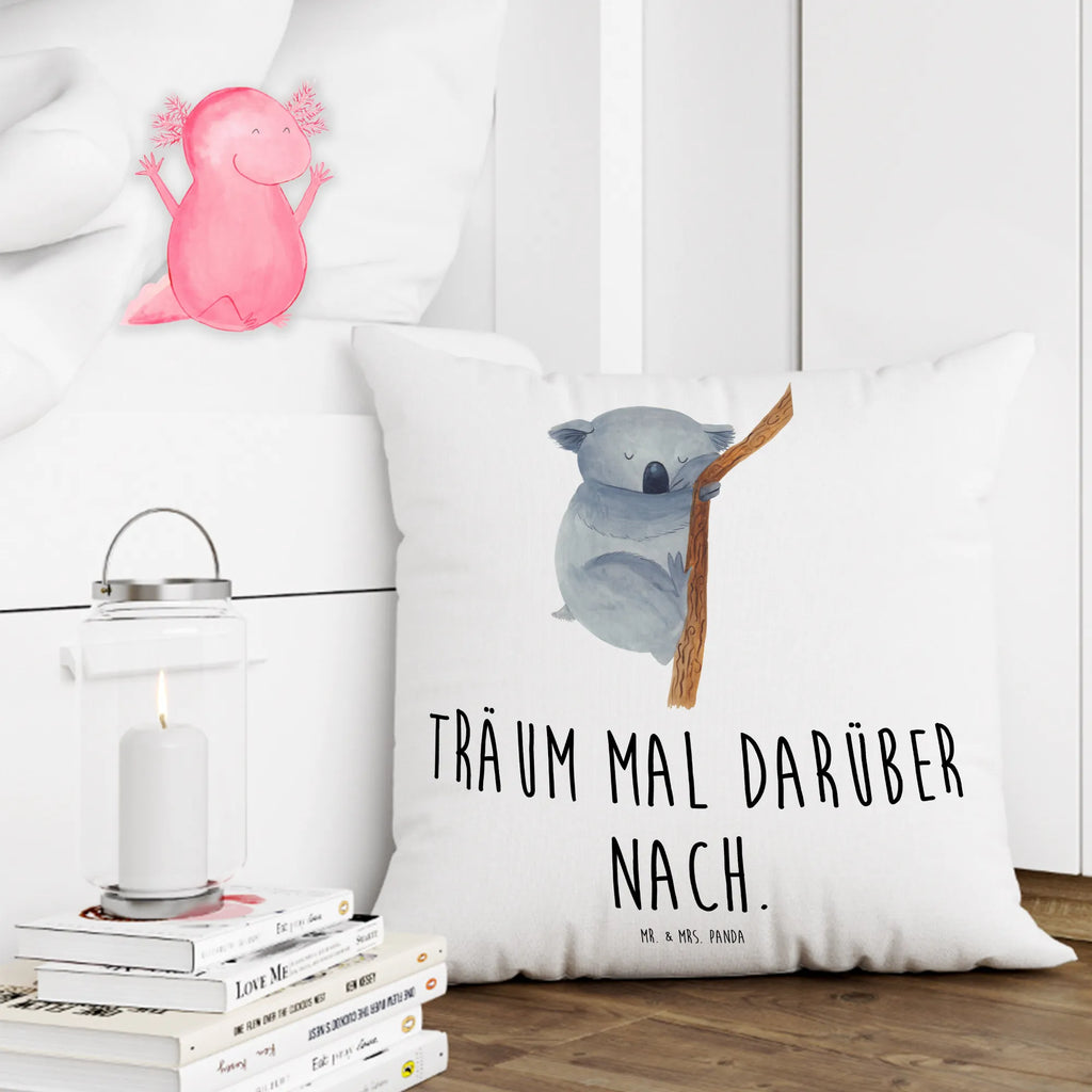 Cushion koala 40 x 40, pillows, settee, 40x40, soft, pad, pillow case, fluffy, bed, Pillow, bedroom, cushion, couch, sofa, small animals, cute, funny, cute animal motives, hand drawn, small world, funny sayings, good mood, happy, gifts, gift ideas, special gifts, animal lover, card, dream, dreamland, Koala, sleeping, bear, koala bear