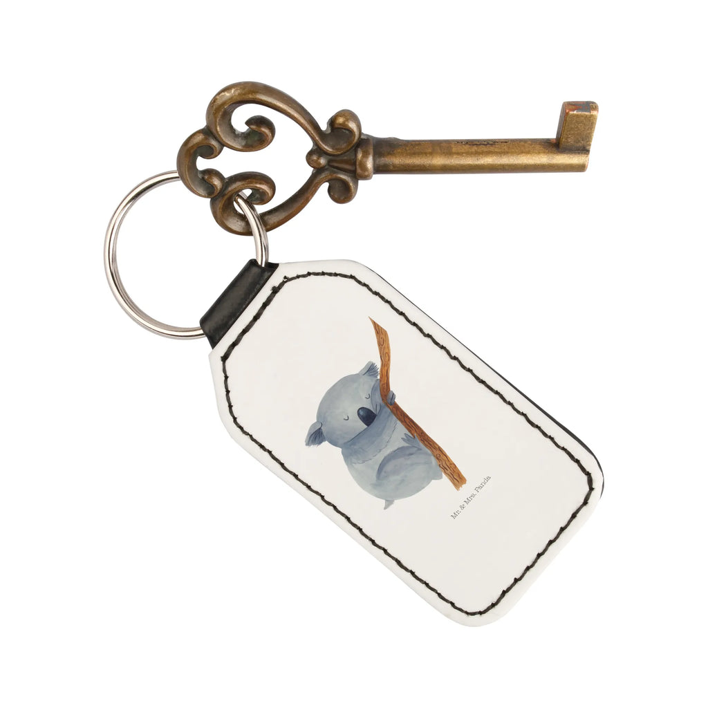 Rectangular key ring koala keychain, lucky charm, pendant, key ring, bag pendant, small animals, cute, funny, cute animal motives, hand drawn, small world, funny sayings, good mood, happy, gifts, gift ideas, special gifts, animal lover, card, koala bear, bedroom, dreamland, bear, Koala, dream, sleeping