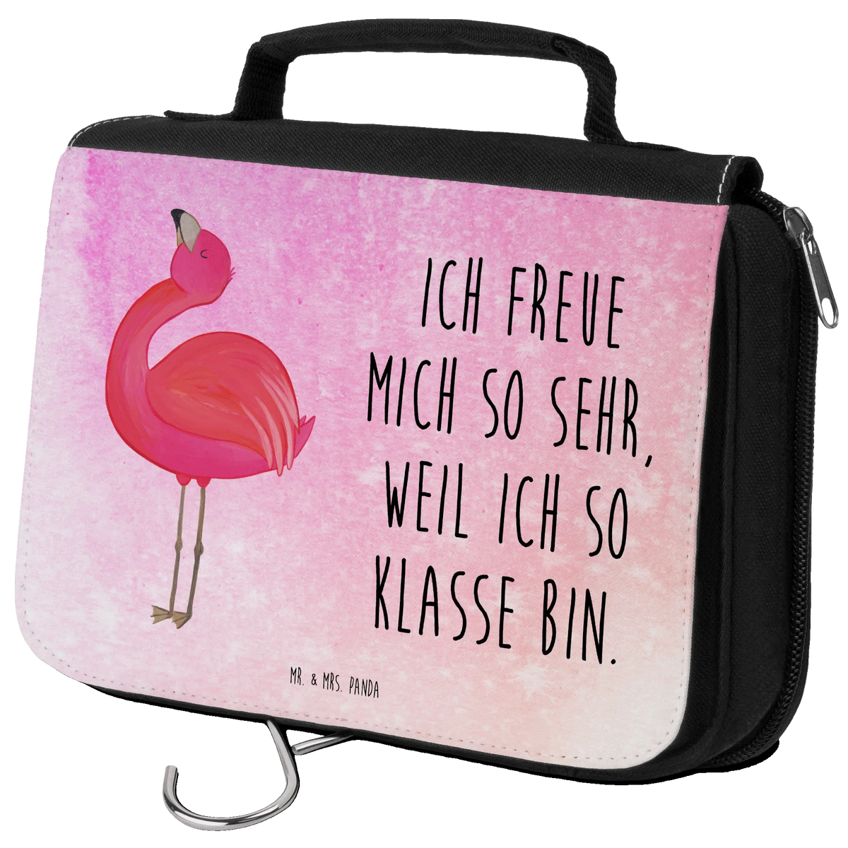 Wash bag flamingo Proud gift pink, children, girls gifts, gifts, adults, gift idea, funny sayings, flamingo fans, small gifts, vacation, pink bird, unusual gifts in pink, bird of paradise, Caribbean feeling, red, pink gifts, flamingo decoration, self-acceptance, joy, friend, proud, daughter, best friend, self-love