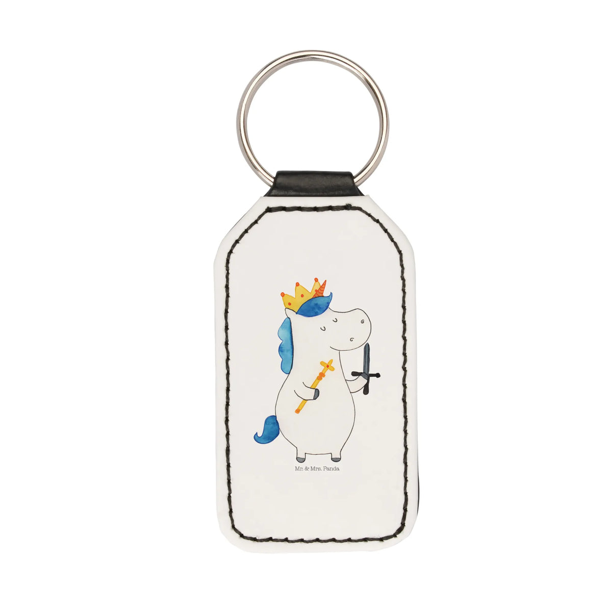 Rectangular key ring unicorn king with sword bag pendant, pendant, keychain, lucky charm, key ring, unicorn, unicorns, gift boyfriend, Ruler, Chancellor, Prosecco, President, Emperor, sword, Crown, Princess, King, present boy, Unicorn