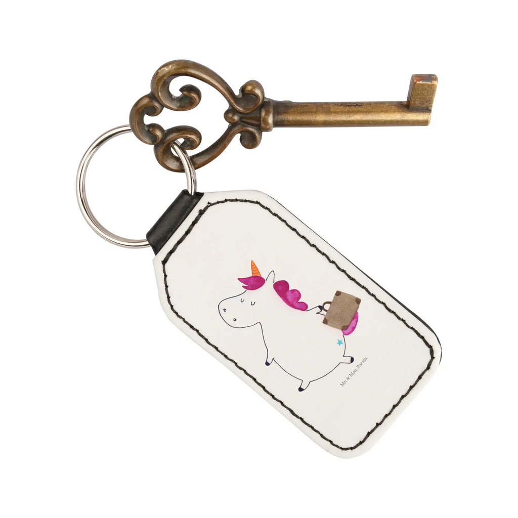 Rectangular key ring unicorn Suitcase key ring, keychain, pendant, lucky charm, bag pendant, unicorn, unicorns, suitcase, adventure, Unicorn, traveler gift, travel, traveling, luggage, holiday present