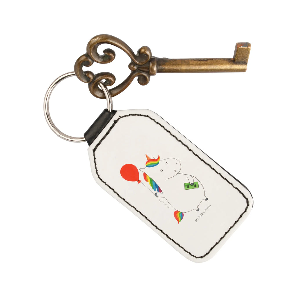 Rectangular key ring unicorn balloon bag pendant, pendant, lucky charm, keychain, key ring, unicorn, unicorns, girlfriend, fun, joy, funny, saying, money, lifelong, gift, balloon