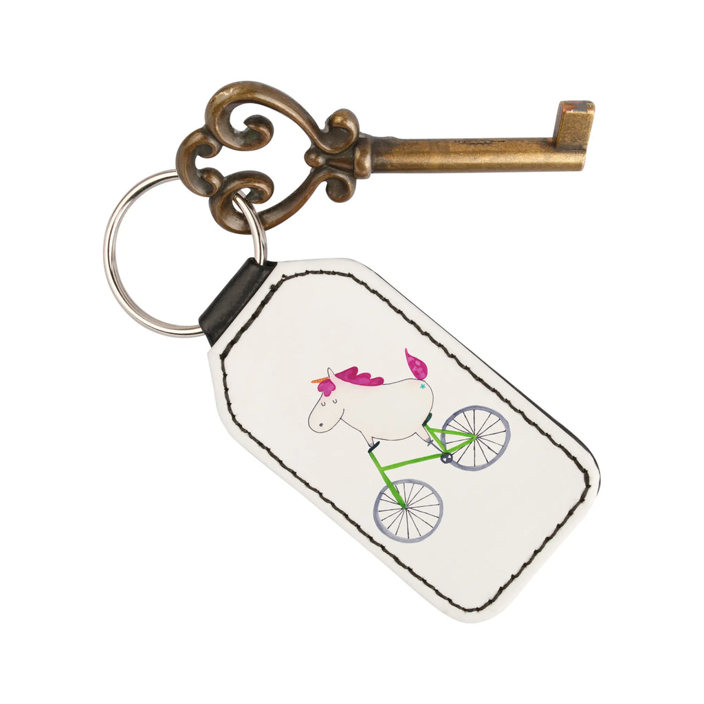 Prostokątny brelok Jednorożec Rowerzysta Jednorożec, jednorożce, dekoracje jednorożca, jednorożec