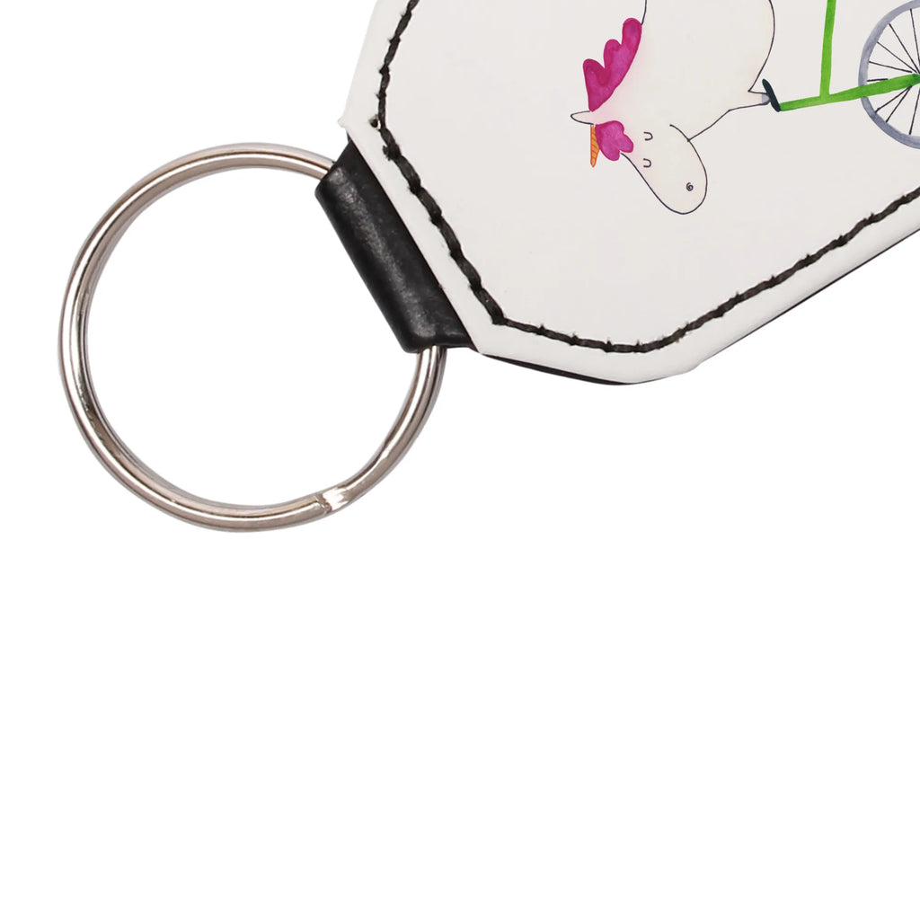 Prostokątny brelok Jednorożec Rowerzysta Jednorożec, jednorożce, dekoracje jednorożca, jednorożec