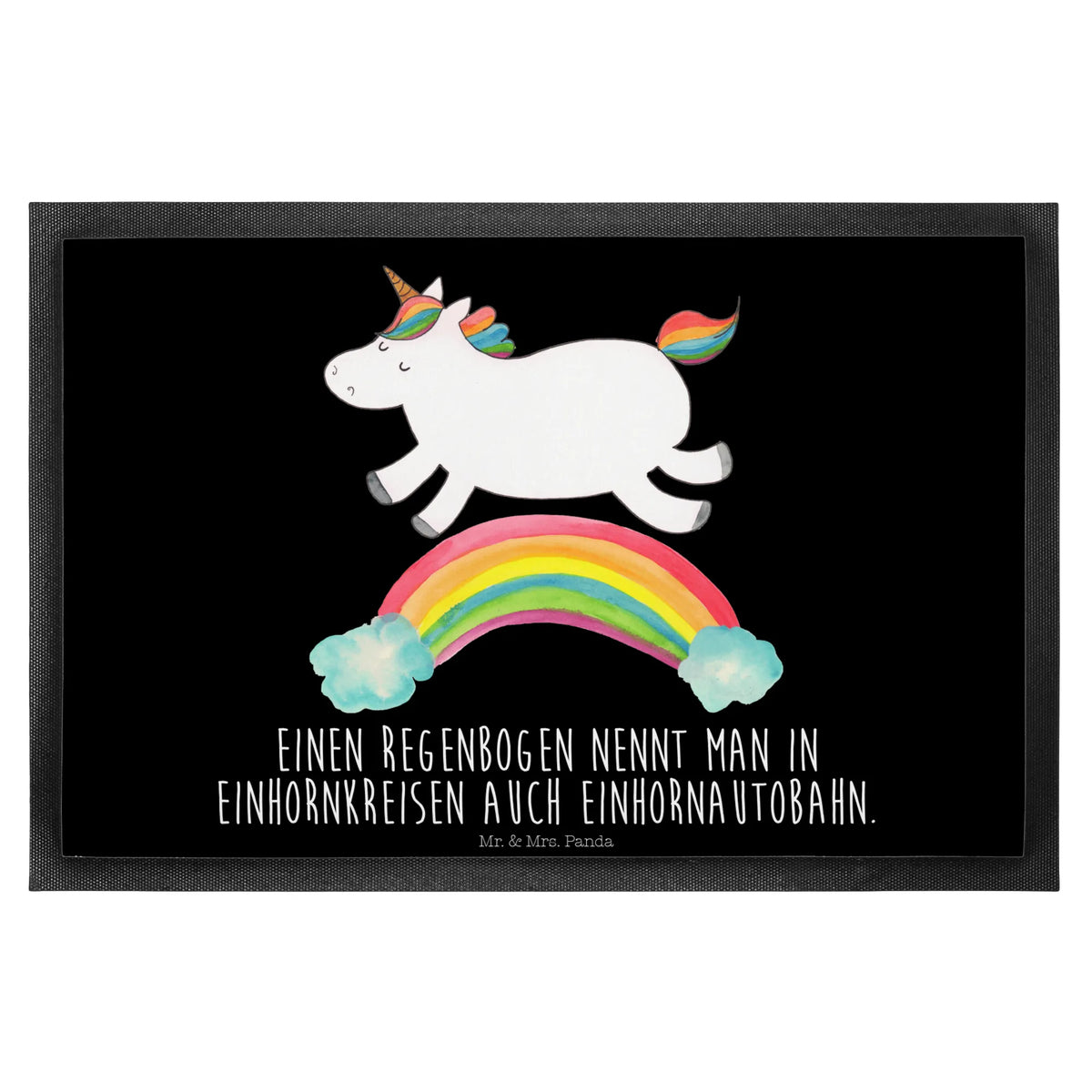 Doormat unicorn rainbow