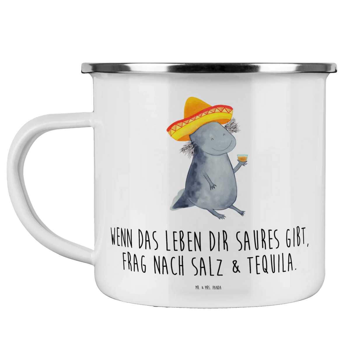 Camping Emaille Tasse Axolotl Tequila wandertasse, Haferl, Campingtasse, Kaffeepott, Blechtasse, Pott, Emailletasse, metallbecher, Emaille Tasse, outdoortasse, Emaille Becher, reisetasse, Tasse Emaille, Reisebecher, Outdoor Tasse, Outdoor Becher, Teebecher, wanderbecher, Motivtasse, blechbecher, emaillebecher, Teetasse, Campingbecher, becher emaille, Axolotl, Molch, Zitrone, Axolot, Spruch, Lurch, Sombrero, Feuerdrache, Mexiko, Feuersalamander, Mexico, Lurche, Motivation, Tequila, Schwanzlurch