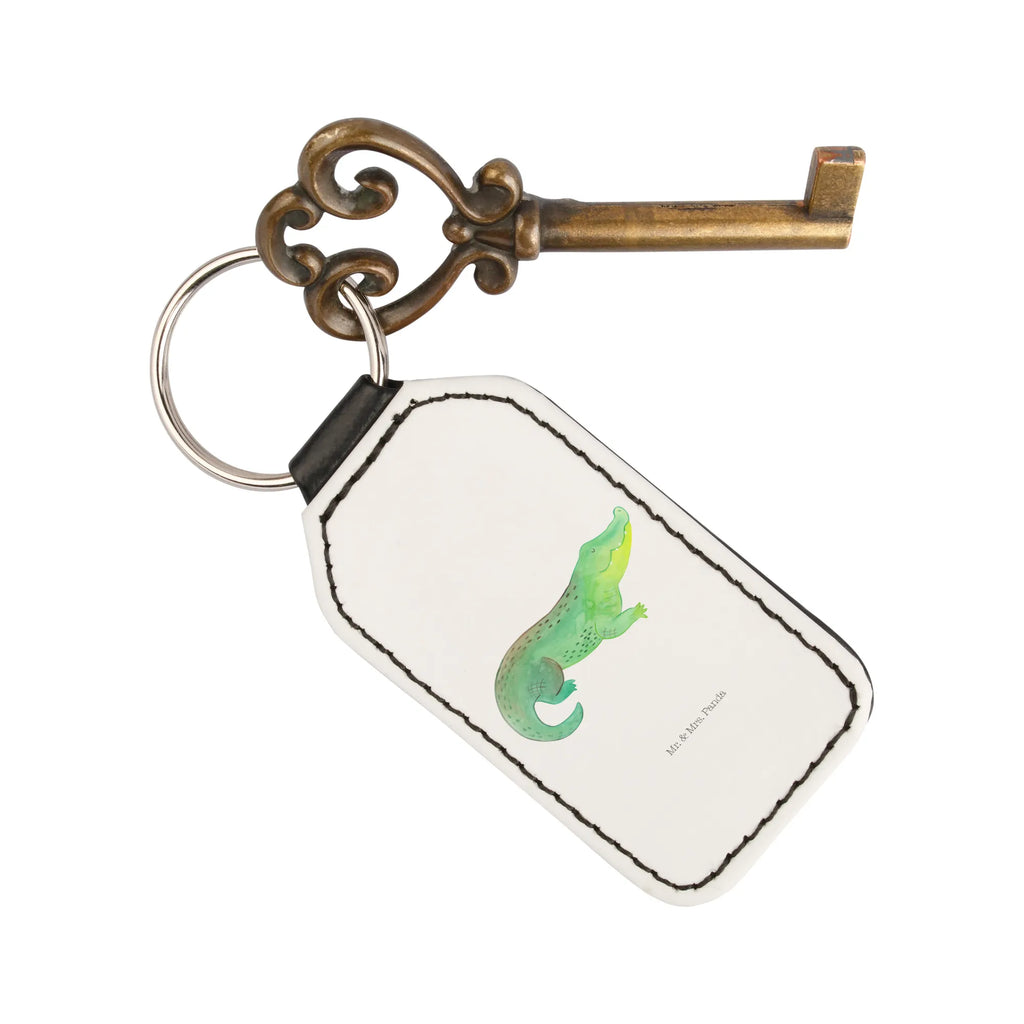 Rectangular key ring Crocodile bag pendant, lucky charm, keychain, key ring, pendant, Seafood, aquatic animals, ocean, sea, fish, shells, corals, reef, whale, narwhal, sea urchin, lobster, platypus, turtle, manatee, crocodile, orca, shrimp, gifts for seafood lovers, water world, underwater animals, underwater world, vacation, deep sea, seafood fans, gift ideas, seafood decoration, seafood posters, to be spontaneous, best friend, wanderlust, favorite person, girlfriend, adventurousness, crocodiles, to be crazy