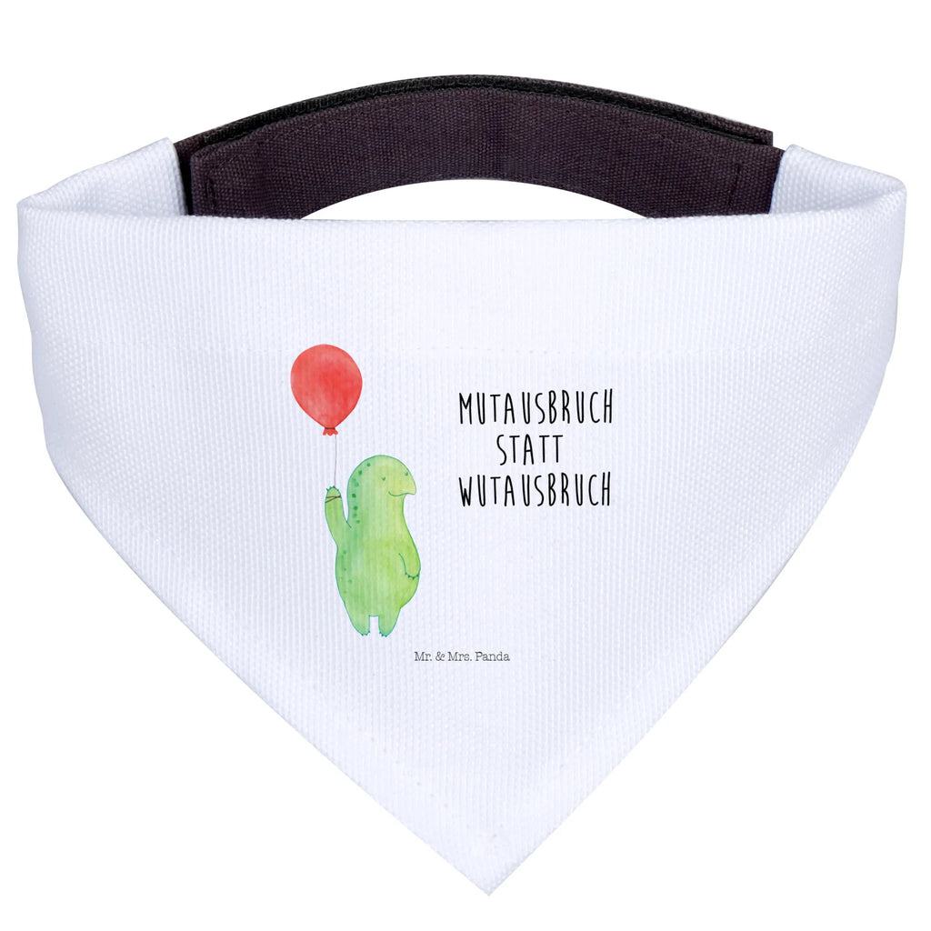 Dog neckerchief tortoise balloon Mittel, Hundehalstuch, Halstuch, Mittelgroße Hunde, Tuch, Hunde, Schildkröte, Mutausbruch, Motivationsspruch, Schildkröten, Motivation