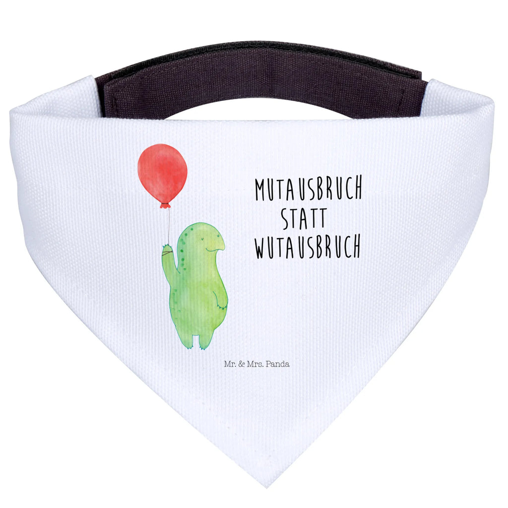Dog neckerchief tortoise balloon Mittel, Hundehalstuch, Halstuch, Mittelgroße Hunde, Tuch, Hunde, Schildkröte, Mutausbruch, Motivationsspruch, Schildkröten, Motivation