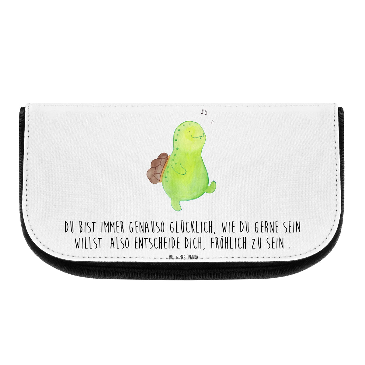 Cosmetics bag tortoise Pipes gift, gift ideas, cute, illustrated, tortoise, reptile, ancient creature, sweet, birthday gift, turtle gift items, funny turtle gifts, pet turtles, best friend, sister or daughter, turtle lover, turtles, joy of life, separation, new beginning