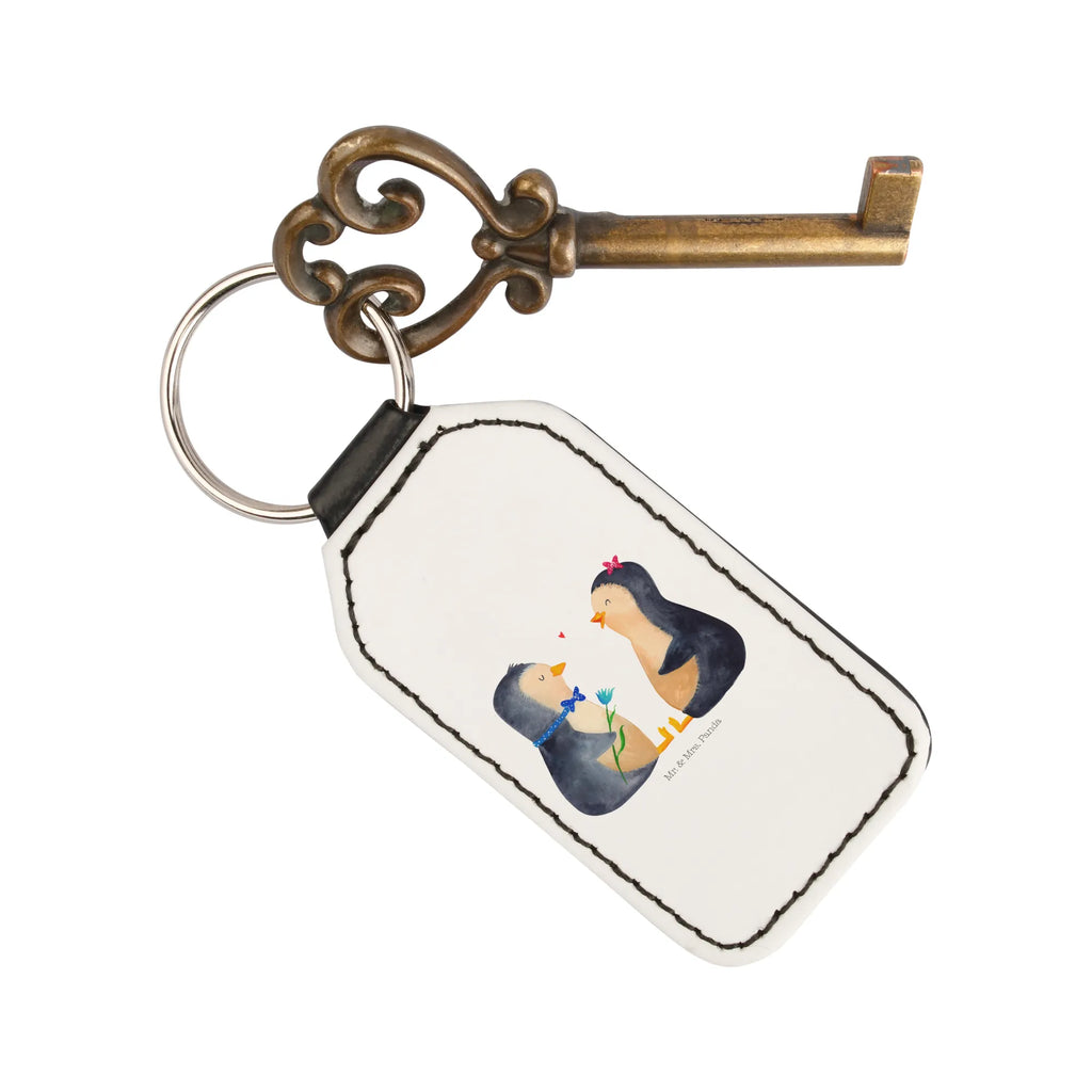 Rectangular key ring Penguin pair keychain, bag pendant, pendant, key ring, lucky charm, Penguin, North Pole, Winter, Penguins, wedding day, penguin, love, wedding gift, great love, dream couple, lovers, love gift, proof of love, wedding, engagement, penguins, anniversary