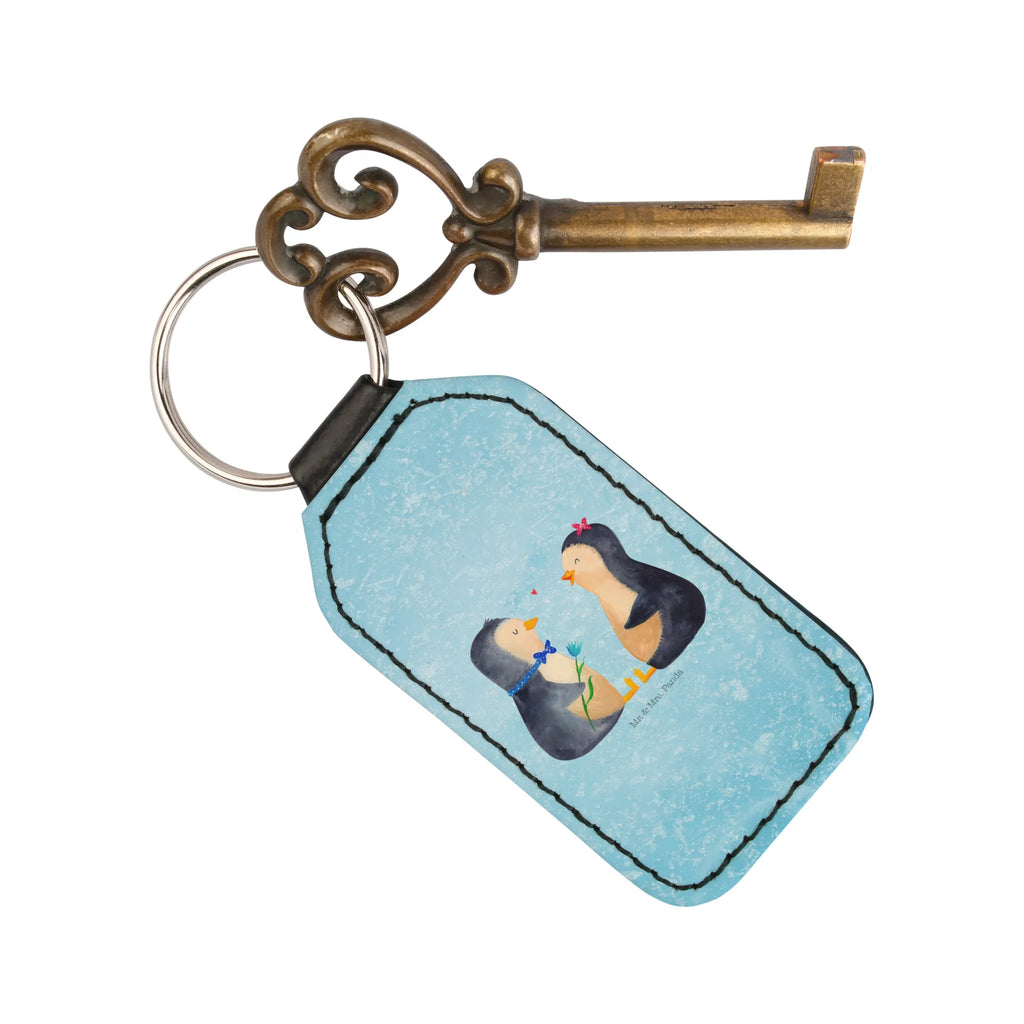Rectangular key ring Penguin pair keychain, bag pendant, pendant, key ring, lucky charm, Penguin, North Pole, Winter, Penguins, wedding day, penguin, love, wedding gift, great love, dream couple, lovers, love gift, proof of love, wedding, engagement, penguins, anniversary