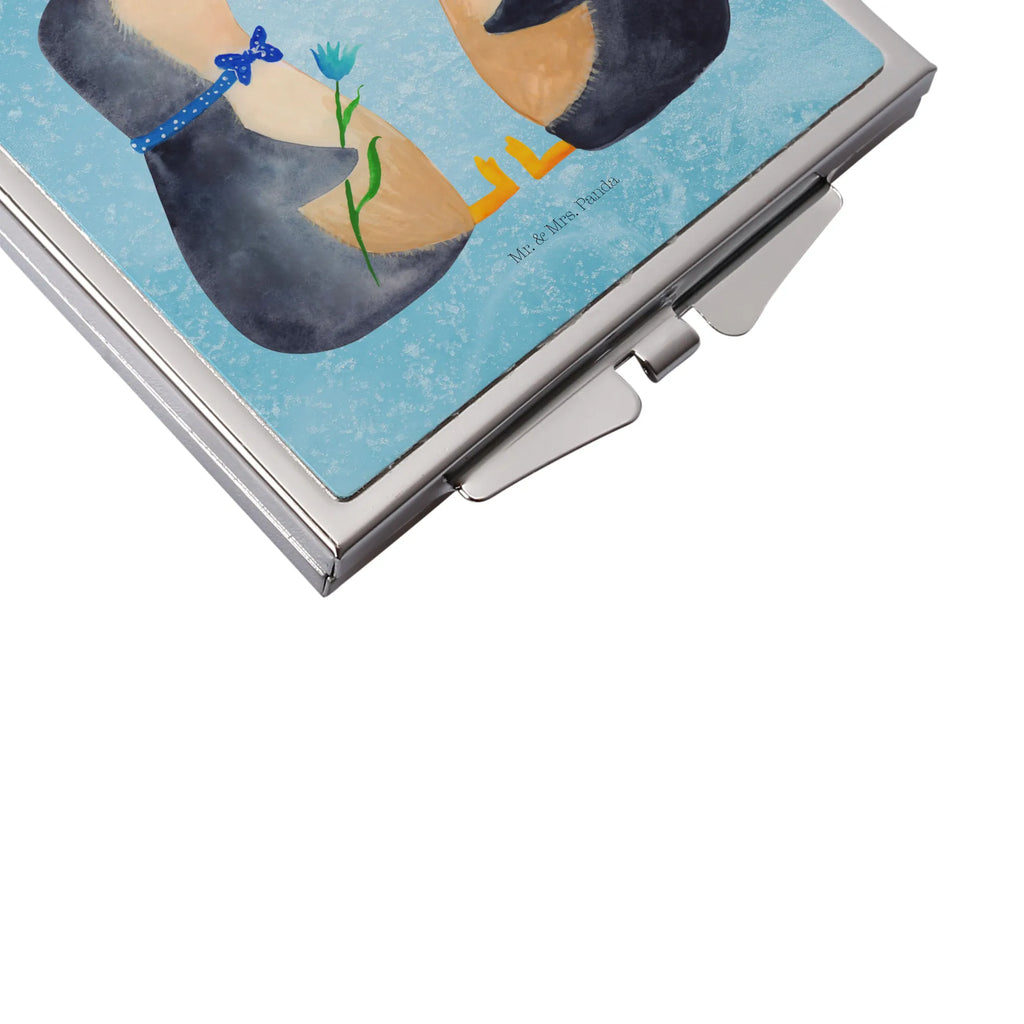 Kwadratowe lusterko do torebki Pingwin para Handspiegel Zum Mitnehmen, Vintage Kompaktspiegel, Klappspiegel, Klappbarer Handspiegel, Spiegel Für Handtasche, Spiegel Für Unterwegs, Tragbarer Spiegel, Design Taschenspiegel, Klappbarer Taschenspiegel, Spiegel Für Make-Up Tasche, Silber, Taschen-Kosmetikspiegel, Kosmetikspiegel Klein, Schminkspiegel Kompakt, Taschenspiegel, Quadratischer Handspiegel, Handspiegel Geschenkidee, Handtaschenspiegel, Reise Spiegel, Kompaktspiegel, Schminkspiegel To Go, Handspiegel Mit Hülle, Runder Taschenspiegel, Deko Handspiegel, Spiegel Für Schminktasche, Mini Spiegel, Handspiegel Für Damen, Pinguin, Liebespaar, Liebesbeweis, Hochzeitstag, Hochzeit, Pinguine, Liebesgeschenk, Traumpaar, Große Liebe, Hochzeitsgeschenk, Liebe, Jahrestag, Verlobung