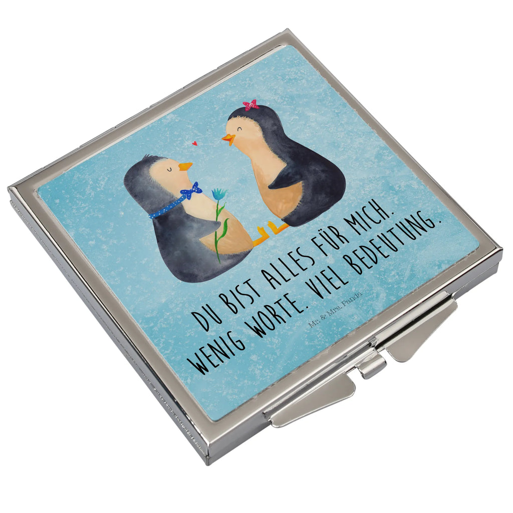 Kwadratowe lusterko do torebki Pingwin para Handspiegel Zum Mitnehmen, Vintage Kompaktspiegel, Klappspiegel, Klappbarer Handspiegel, Spiegel Für Handtasche, Spiegel Für Unterwegs, Tragbarer Spiegel, Design Taschenspiegel, Klappbarer Taschenspiegel, Spiegel Für Make-Up Tasche, Silber, Taschen-Kosmetikspiegel, Kosmetikspiegel Klein, Schminkspiegel Kompakt, Taschenspiegel, Quadratischer Handspiegel, Handspiegel Geschenkidee, Handtaschenspiegel, Reise Spiegel, Kompaktspiegel, Schminkspiegel To Go, Handspiegel Mit Hülle, Runder Taschenspiegel, Deko Handspiegel, Spiegel Für Schminktasche, Mini Spiegel, Handspiegel Für Damen, Pinguin, Liebespaar, Liebesbeweis, Hochzeitstag, Hochzeit, Pinguine, Liebesgeschenk, Traumpaar, Große Liebe, Hochzeitsgeschenk, Liebe, Jahrestag, Verlobung