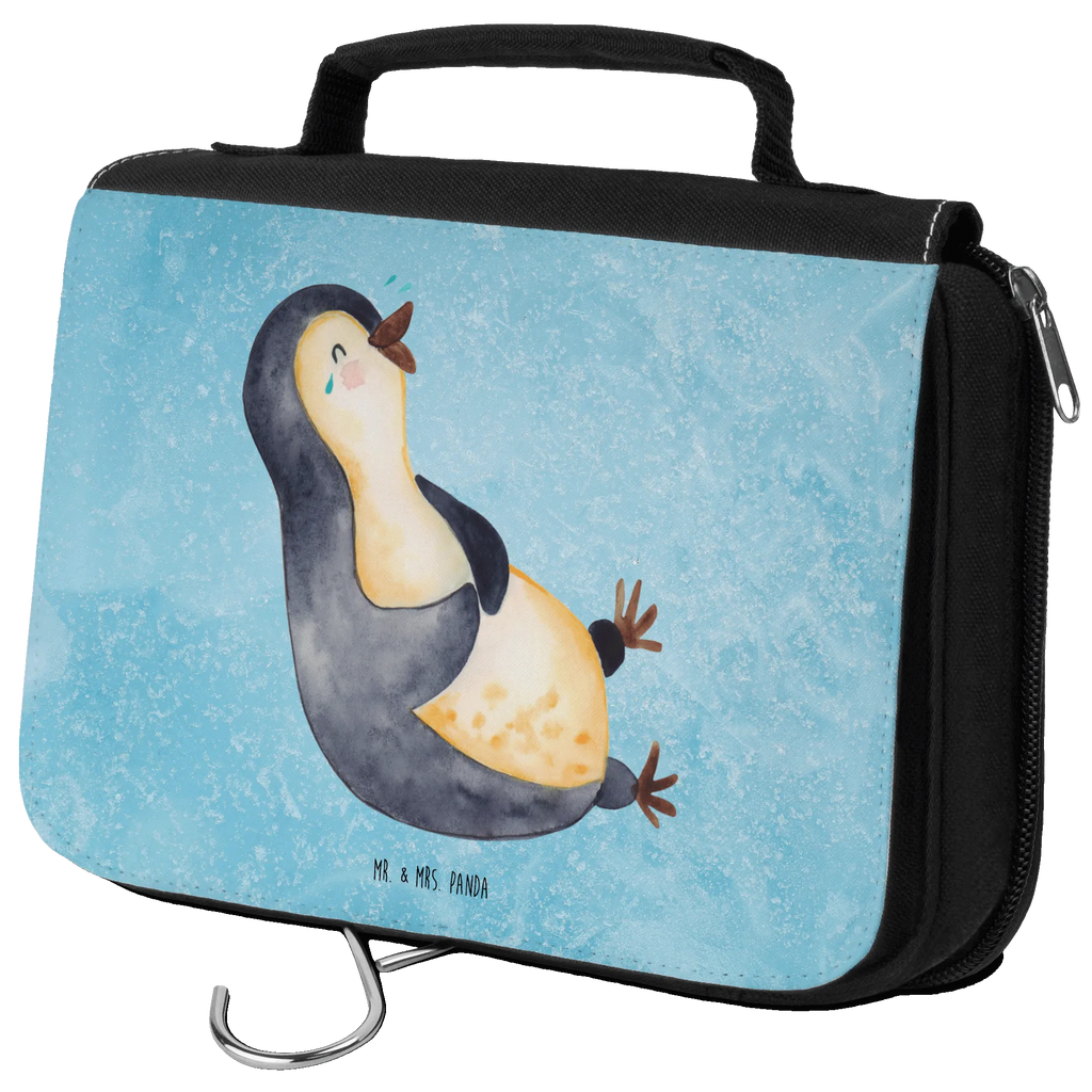 Kosmetyczka pingwin Śmiech Kulturbeutel Waschbar, Toilettentasche, hygienetasche, Waschtasche, Waschbeutel, Schminkbeutel, Kulturbeutel, badtasche, Reisebeutel, Necessaire, Kulturtasche, Schminktasche, beautycase, Kosmetiktasche, hygienebeutel, Pinguin, Lustiger Spruch, Fröhlich, Humor, Lachen, Pinguine, Optimismus, Fröhlichkeit