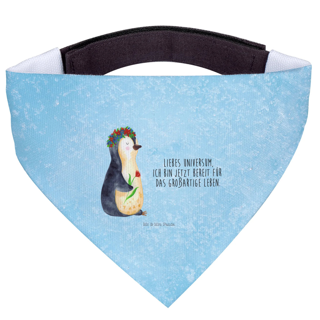 Hundehalstuch Pinguin Blumen Hunde, Mittel, Mittelgroße Hunde, Tuch, Halstuch, Hundehalstuch, Pinguin, Wünsche, Blumenkranz, Geschenkidee, Universum, Ziele, Lebenslust, Pinguine, Liebeskummer, Motivation, Leben, Lebensziele