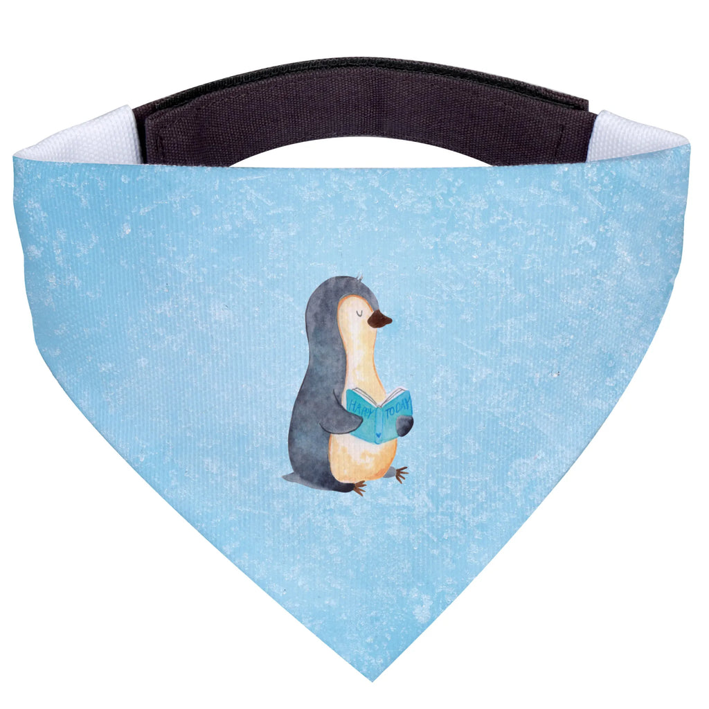 Chusta na szyję dla psa L pingwin książka Mittel, Tuch, Mittelgroße Hunde, Halstuch, Hunde, Hundehalstuch, Pinguin, Buch, Urlaub, Nichtstun, Freizeit, Lesen, Faulenzen, Ferien, Bücherwurm, Pinguine