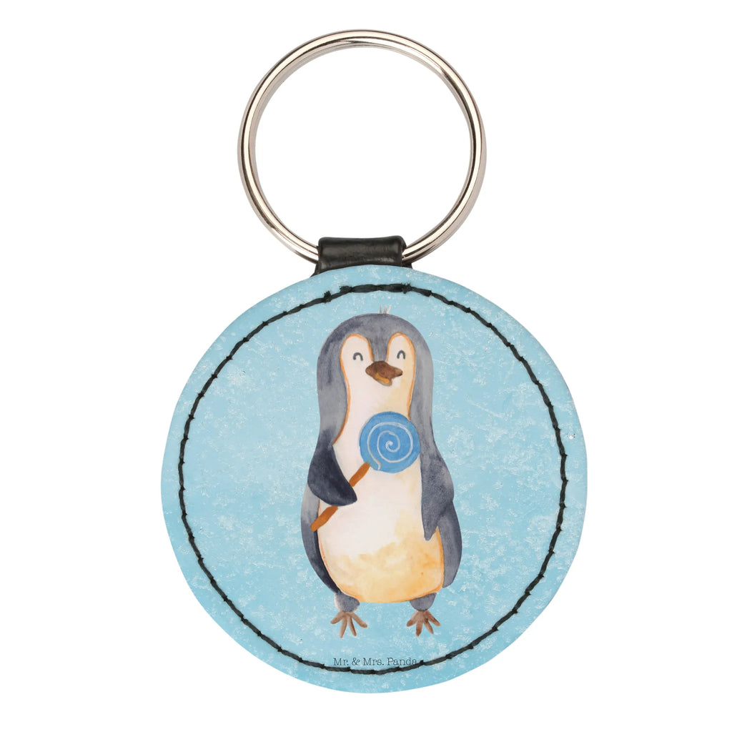 Round key ring Penguin lollipop lucky charm, pendant, bag pendant, keychain, key ring, Penguin, North Pole, Winter, Penguins, crook, hoodlum, lollipop, slogan, candy, rebel, bullshit, penguins