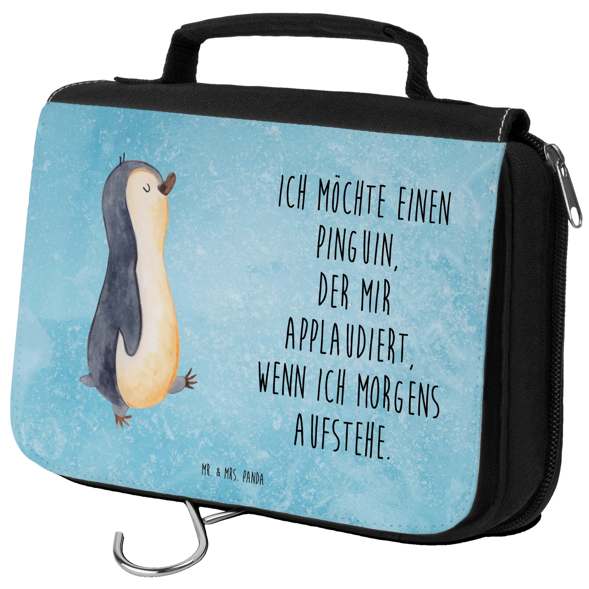 Kulturbeutel Pinguin marschieren hygienetasche, kulturtäschchen, Kosmetiktasche, Reisebeutel, duschbeutel, Schminktasche, Necessaire, hygienebeutel, beauty case, Make-Up Tasche, Waschbeutel, kosmetiktäschchen, Kulturbeutel, Waschtasche, Kosmetikbeutel, Reise-Kulturtasche, Kulturtasche, Toilettentasche, badtasche, beautycase, Schminkbeutel, Pinguin, Pinguine, Schwester, Bruder, Familie, Frühaufsteher, Langschläfer