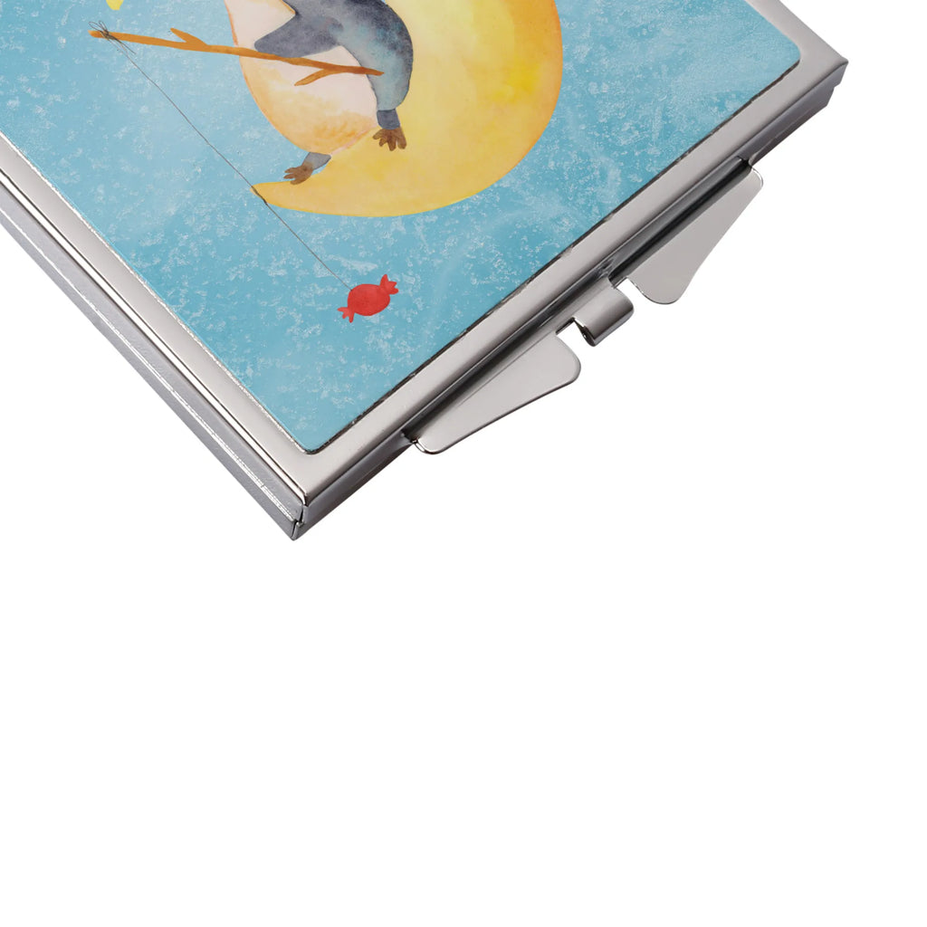 Kwadratowe lusterko do torebki pingwin księżyc Pinguin