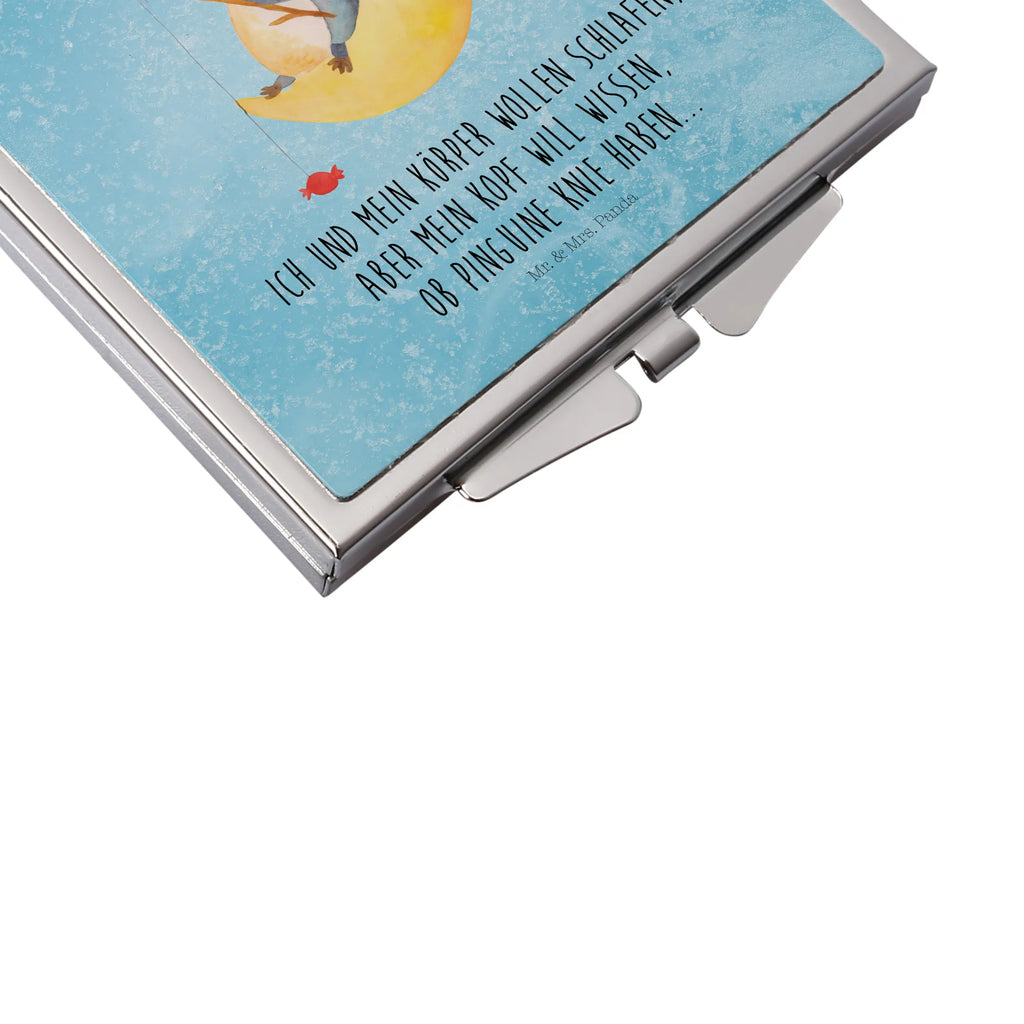 Kwadratowe lusterko do torebki pingwin księżyc Pinguin