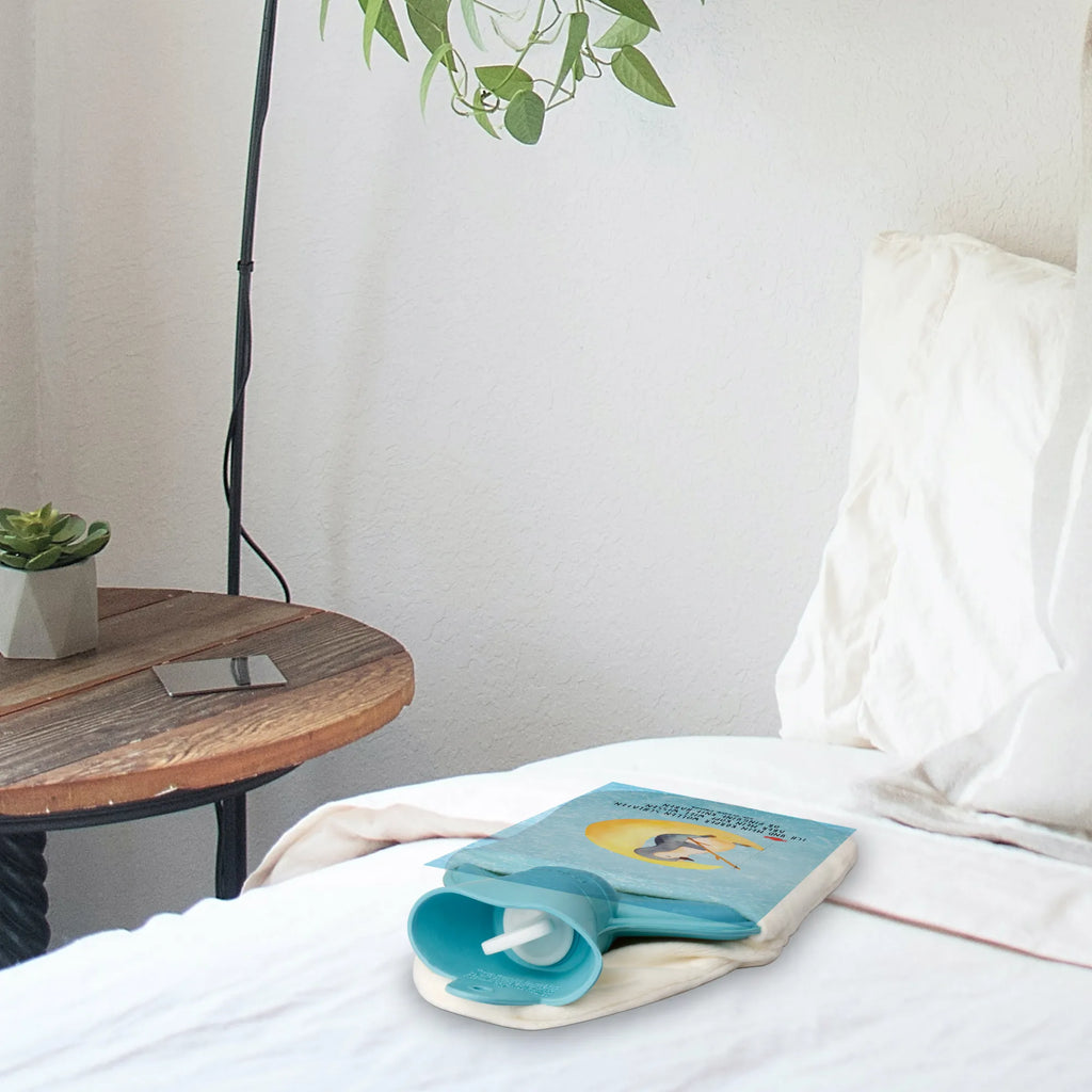 Termofor pingwin księżyc Wärmekissen, Körnerkissen, Kleine Wärmflasche, Wärmflasche, Kinderwärmflasche, Wärmflasche mit Bezug, Bettflasche, Wärmflaschenbezug, Pinguin, Pinguine, Gästezimmer, schlafen, Schlafzimmer, Spruch, Einschlafen, Schlafstörungen, Nachtruhe