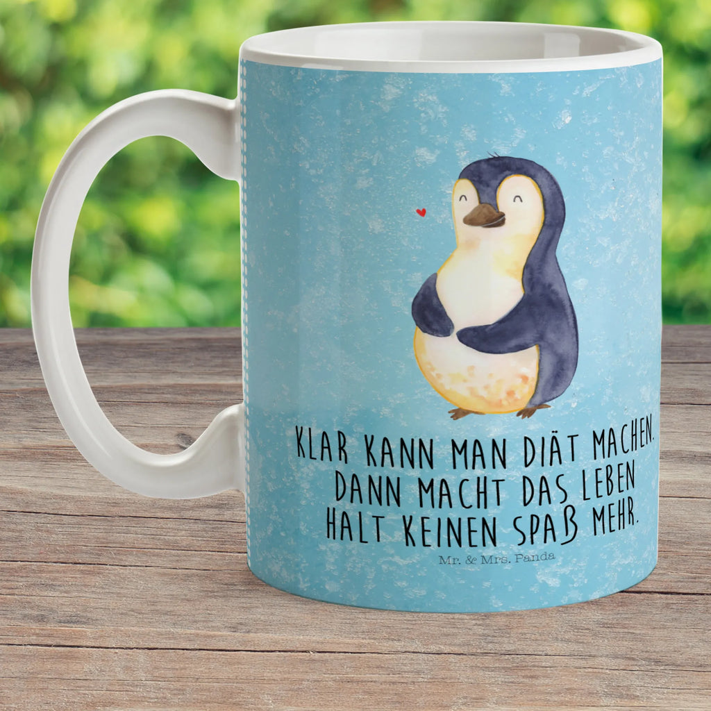 Child's mug Penguin diet camping mug, coffee cup, plastic cup, mug, drinking cup, kindergarten, Penguin, North Pole, Winter, Penguins, motivation, body love, losing weight, penguin, self-respect, self-love, penguins, weight, diet