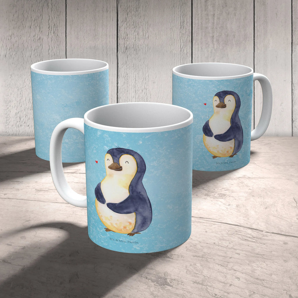 Child's mug Penguin diet camping mug, coffee cup, plastic cup, mug, drinking cup, kindergarten, Penguin, North Pole, Winter, Penguins, motivation, body love, losing weight, penguin, self-respect, self-love, penguins, weight, diet