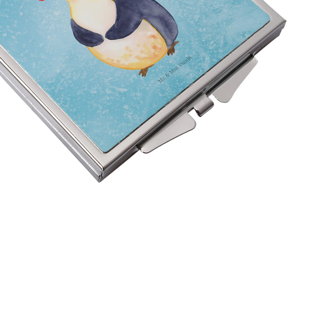 Kwadratowe lusterko do torebki Pingwin dieta Pinguin