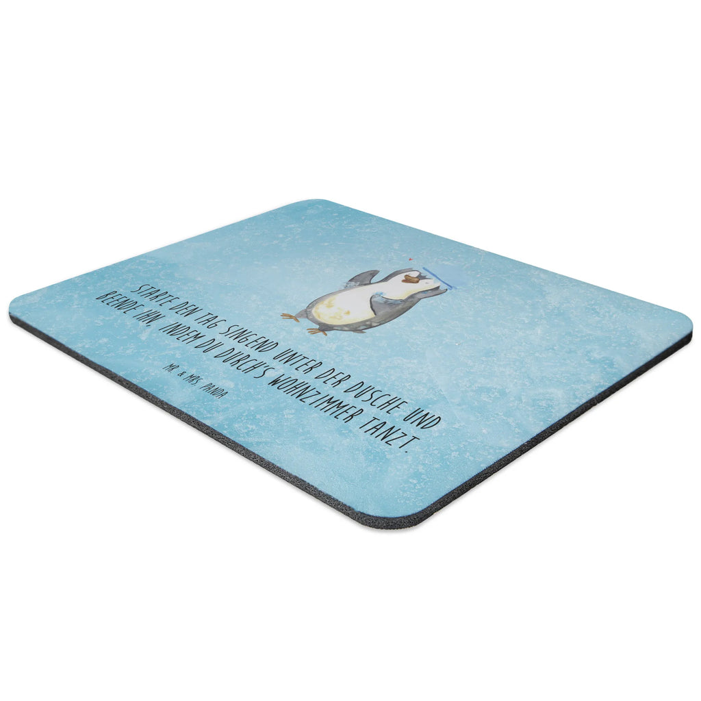 Mouse mat Penguin have a shower Mousepad, Mauspad Büro, PC Zubehör, Arbeitszimmer, Designer Mauspad, Büroausstattung, Mausunterlage, Mauspad, Einzigartiges Mauspad, Computer zubehör, Pinguin, duschen, Lebensmotto, Neuanfang, Dusche, glücklich sein, Motivation, Neustart, Pinguine