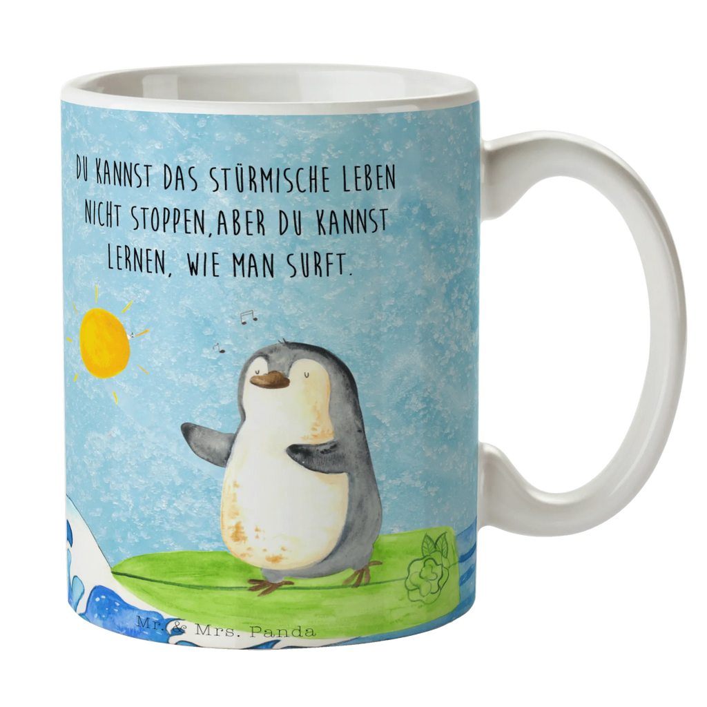 Mug Penguin surfer office mug, ceramic mug, custom mug, mug with designs, latte mug, novelty mug, personalized mug, tea mug, coffee mug, mug, gift mug, mug with quotes, porcelain mug, Penguin, North Pole, Winter, Penguins, surfing, Portugal, wave riding, penguins, waves, Hawaii, holidays, surfers