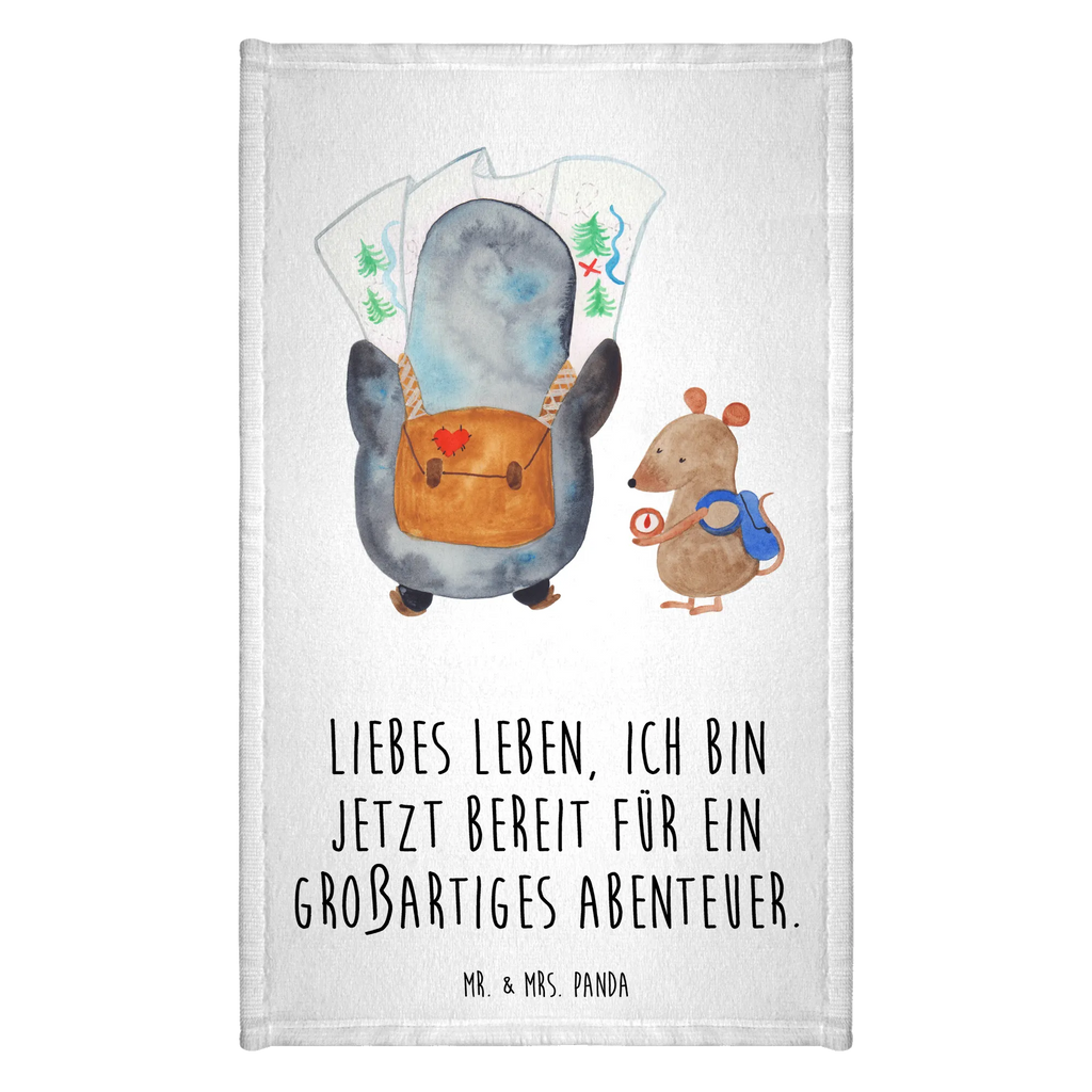 Hand towel Penguin & Mouse Hiker Reisehandtuch, handtuch bad, reisehandtücher, gesichtstuch, gesichtshandtuch, Handtuch, bad handtuch, handtücher, Gästehandtuch, frotteehandtücher, handtuch badezimmer, Gästehandtücher, sporthandtücher, handtücher 50x100, sporthandtuch, baumwollhandtücher, Handtuch 50x100, kinderhandtücher, Duschtuch, Mittelgroßes Handtuch, Kinderhandtuch, Pinguin, Abenteuer, Pinguine, Wanderlust, Wandern, Ausflug, Roadtrip, Abenteurer